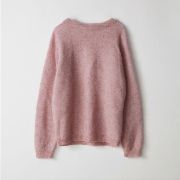 Acne Studios Unicorn Lavender Crew Neck Mohair Wool Sweater - Picture 2 of 14